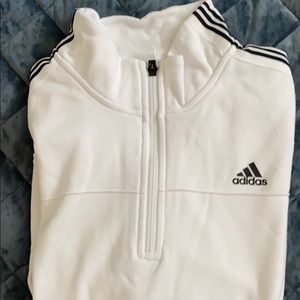 Adidas 1/4 zip cropped sweatshirt